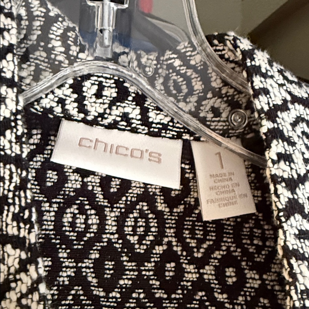 Chico’s Lightweight Jacket Zip Pockets Cardigan - image 3